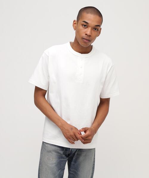 ※2枚セット AVIREX アヴィレックス 半袖 ヘンリーネック Mサイズ AVIREX（アヴィレックス） ヘンリーネック tシャツ HENLEY NECK PACK T