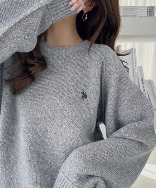 お値下げリラクス ラグランポロニット U.S. POLO ASSN.（ユーエスポロアッスン） ニット セーター 「U.S.