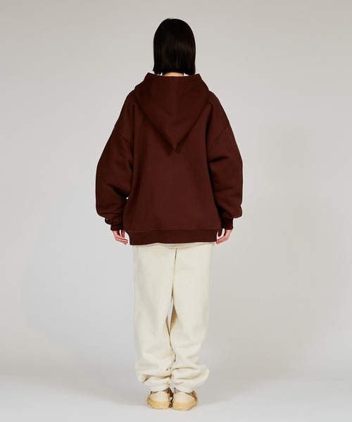 acco　　アリシアスタン スウェットジップパーカー　ブラウン Champion 「Champion」 ジップアップパーカー MEDIUM ブラック