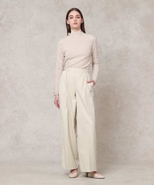 新品未使用◇ANAYI アナイ　ストレッチレースモックネック プルオーバー ANAYI（アナイ） tシャツ ストレッチレースモックネック プルオーバー