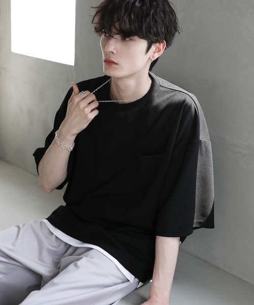 「ETELIO」 半袖Tシャツ L ホワイト メンズ