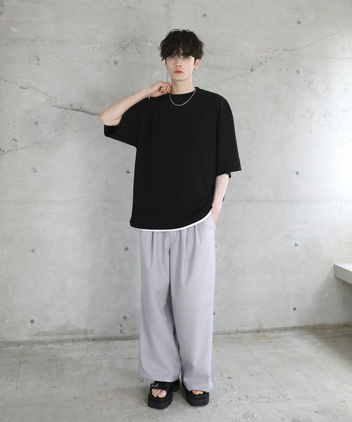 「ETELIO」 半袖Tシャツ L ホワイト メンズ