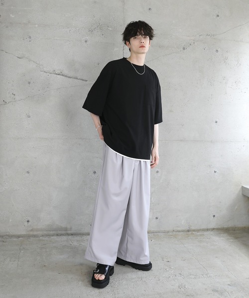 「ETELIO」 半袖Tシャツ L ホワイト メンズ