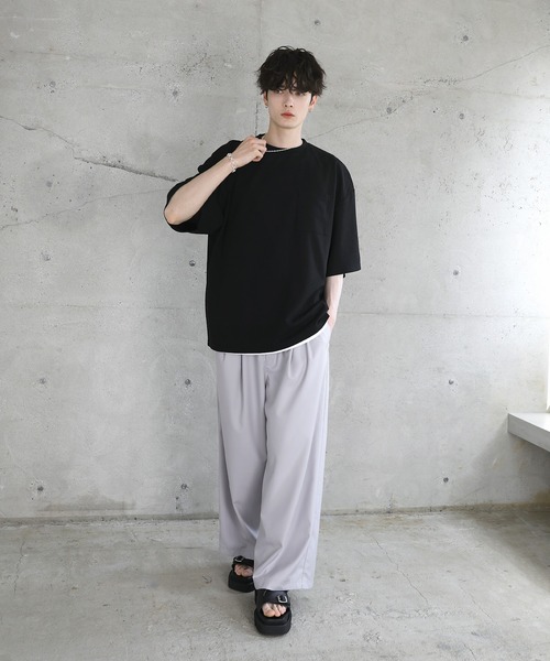 「ETELIO」 半袖Tシャツ L ホワイト メンズ