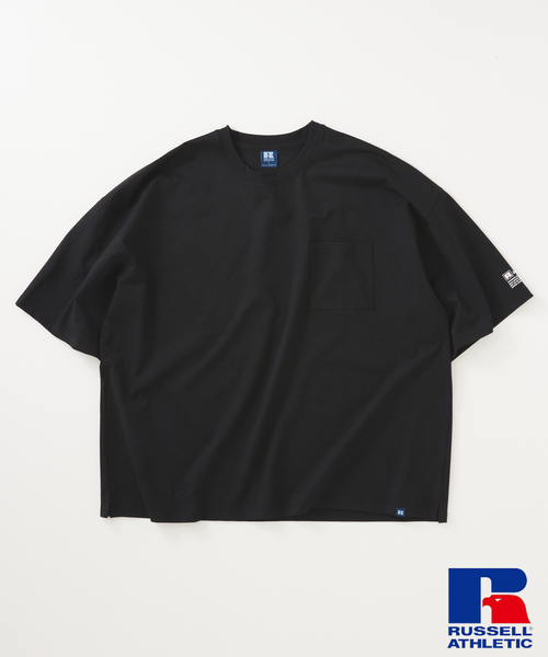 美品　RUSSELL ATHLETIC 無地　Lサイズ　ダークグリーン 90's RUSSELL ATHLETIC ヘンリーネックスウェット 無地ダーク