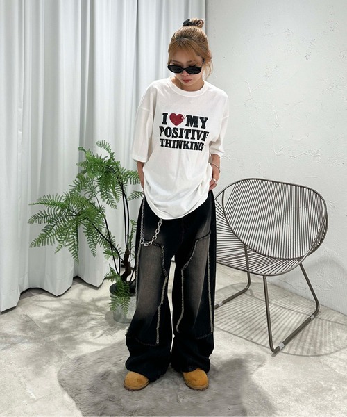 「sedacle」 加工デニムパンツ MEDIUM ダークインディゴブルー メンズ