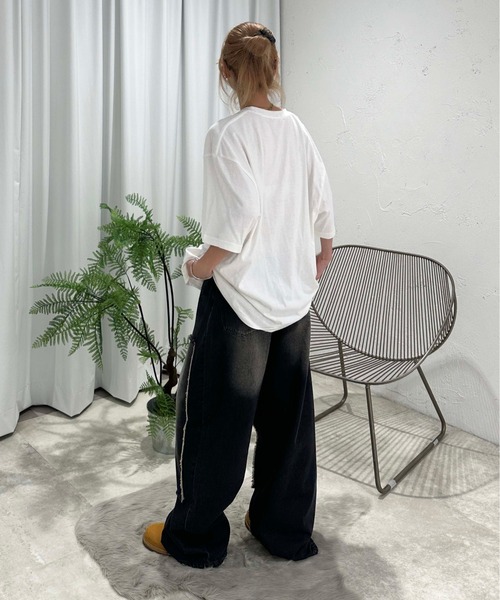 「sedacle」 加工デニムパンツ MEDIUM ダークインディゴブルー メンズ