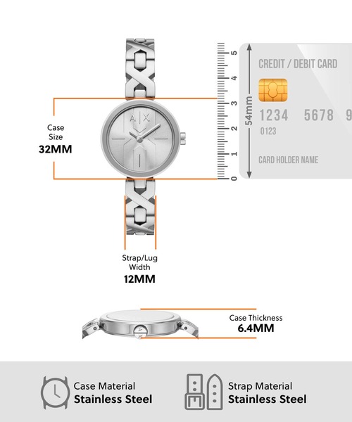 ARMANI EXCHANGE 腕時計 アルマーニ・エクスチェンジ レディース