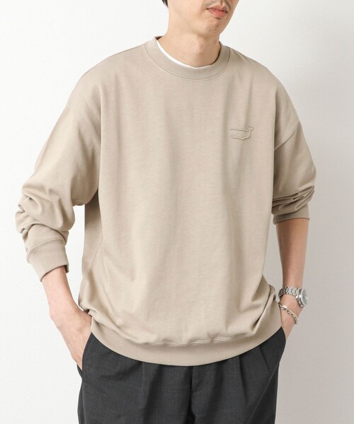 ノーリーズ（NOLLEY’S）/度詰め引き揃え天竺 クラフトクジラ ワンポイントロンT 25AW NOLLEY'S（ノーリーズ） tシャツ 度詰め引き揃え天竺 クラフトクジラ