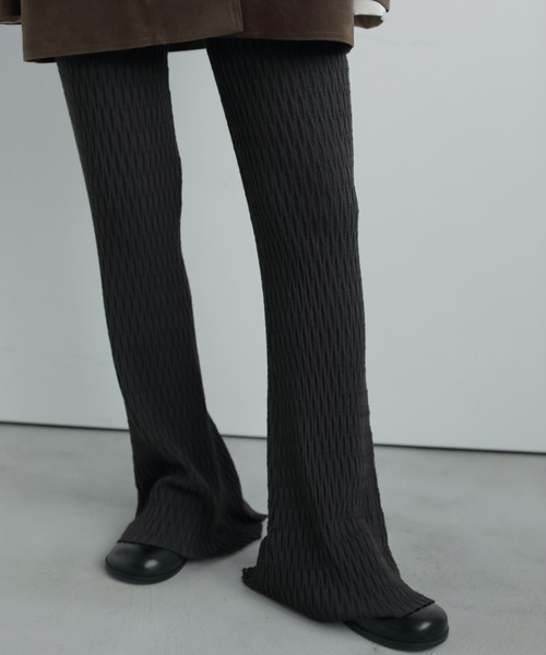 anuke（アンヌーク） パンツ Knit Flare Leggings レディース