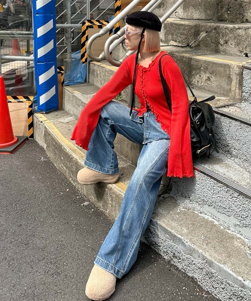 Alley Tokyo ジーンズ デニム デニムパンツ ラップスカート巻きデニム