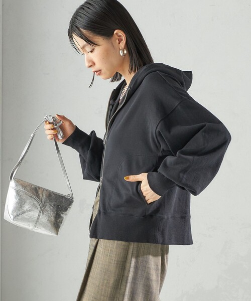 SHIPS(シップス) パーカー ミニ 裏毛 ジップ アップ フーディ SHIPS(シップス) パーカー ミニ 裏毛 ジップ アップ フーディ