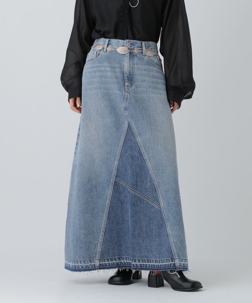 LEPSIM（レプシィム） デニムスカート リメイクデニムスカート 497362