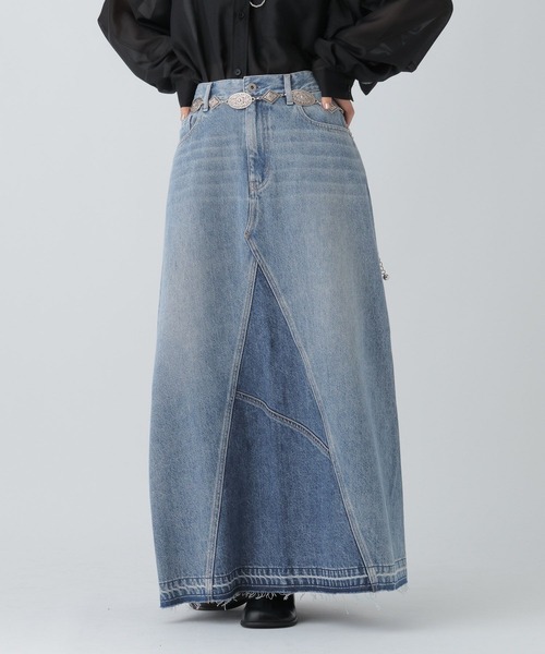 RE/DONE Levi's　リメイク　デニムスカート 　ロング　25　USA製 LEPSIM（レプシィム） デニムスカート リメイクデニムスカート 497362