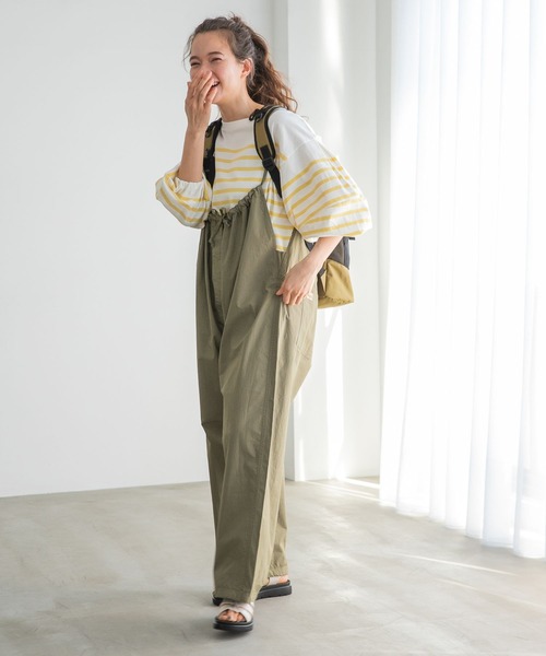 niko and…（ニコアンド） オーバーオール FREE ピンク レディース