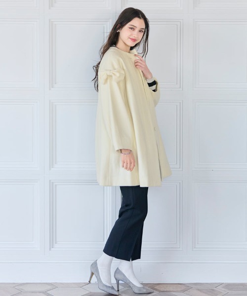 ★新品★chesty チェスティ ノーカラージャケット O ホワイト レース Chesty（チェスティ） カーディガン レースニットカーディガン