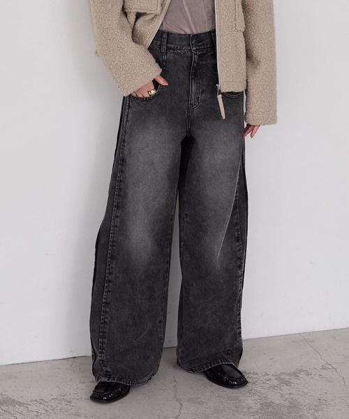 foxey フォクシー　デニム　ワイドパンツ forksy.（フォルクシー） ジーンズ デニム デニムパンツ 「forksy