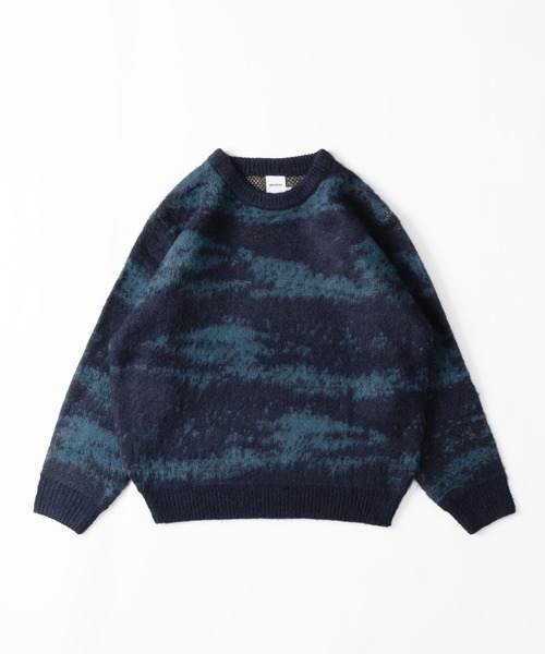 WISH FOR EVER（ウィッシュフォーエバー） 長袖ニット MEDIUM ネイビー