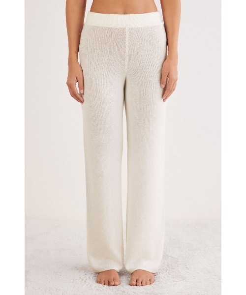 パジャマ ルームウェア PANTALONE PALAZZO 100% CASHMERE レディース