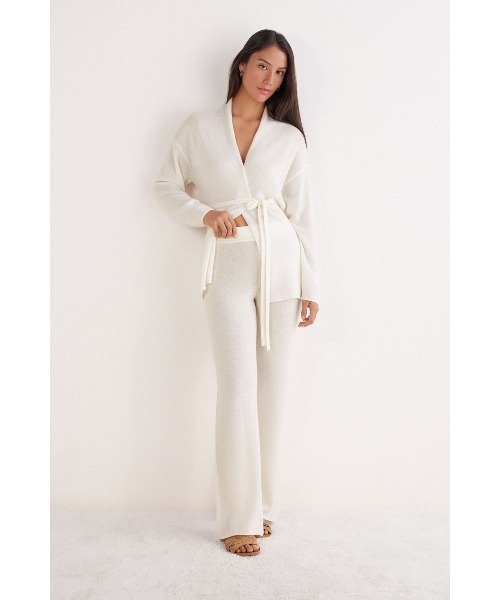 パジャマ ルームウェア PANTALONE PALAZZO 100% CASHMERE レディース_6
