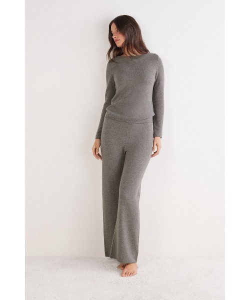 パジャマ ルームウェア PANTALONE PALAZZO 100% CASHMERE レディース_16
