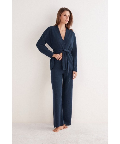 パジャマ ルームウェア PANTALONE PALAZZO 100% CASHMERE レディース_25