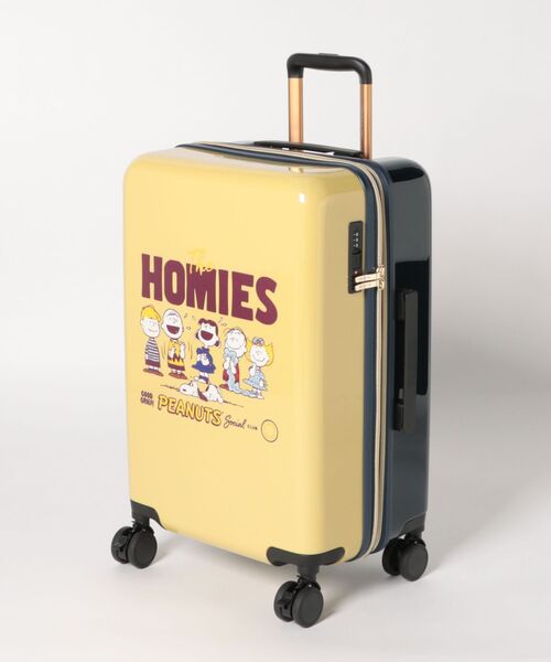 スーツケース 「PEANUTS/ピーナッツ」 スヌーピー ポーチ付きキャリーケース 48L(55L)