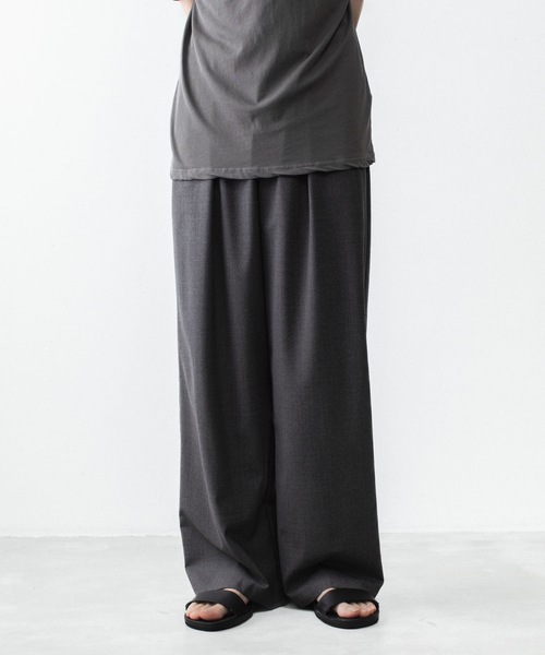 ワイドパンツ スラックス メンズの画像