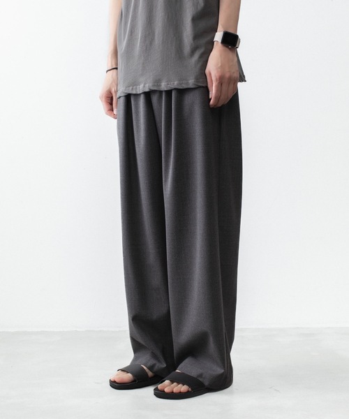 ワイドパンツ スラックス メンズの画像