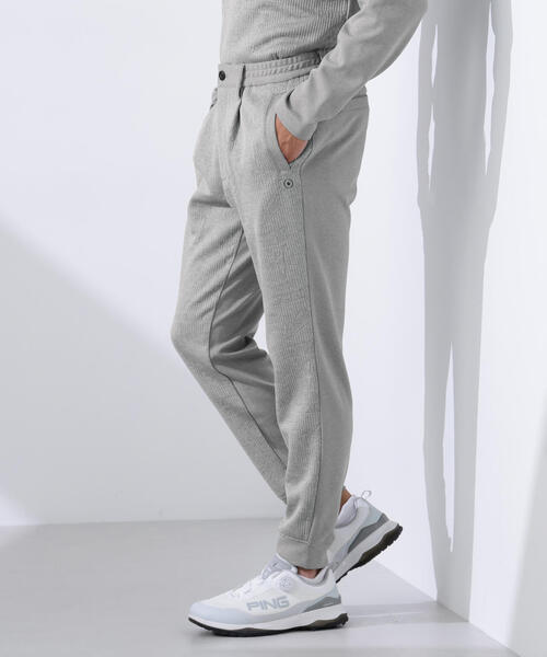 【極美品】PING ピンアパレル ストレッチジョガーパンツ ダンボールニット PING（ピン） パンツ 「PING APPAREL」PINGキルトジャカード/全方向