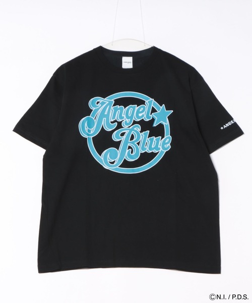 エンジェルブルー　半袖Tシャツ　L ANGEL BLUE（エンジェルブルー） tシャツ 半袖 Tシャツ 丸ロゴ