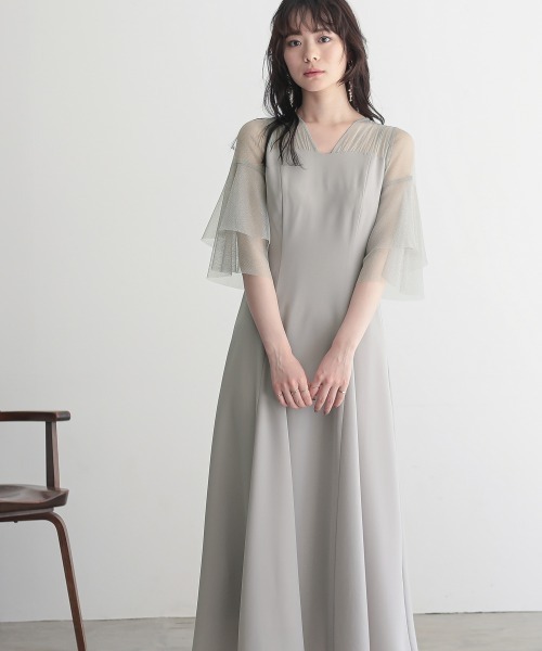 「Callarus」 半袖ワンピース M ブラック レディース_画像4