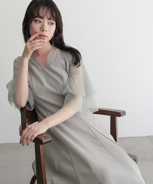 「Callarus」 半袖ワンピース M ブラック レディース_画像8