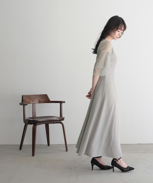 「Callarus」 半袖ワンピース M ブラック レディース_画像9