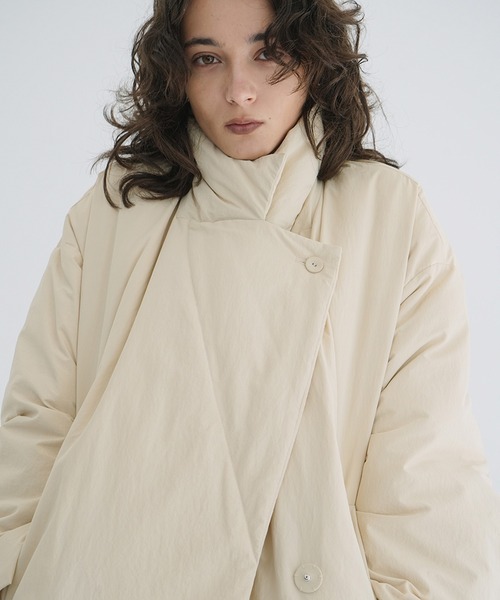 CLANE / 新品・未使用 COLOR DOWN CHESTER COAT CLANE - カラーダウン チェスターコート ベージュ - COLOR DOWN