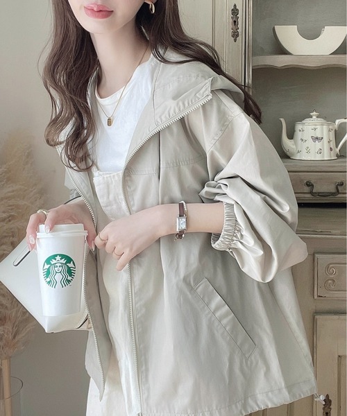 「ANGIE」 ブルゾン MEDIUM グリーン レディース_画像3