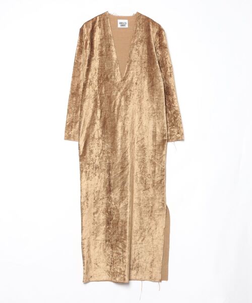 Gabriela Coll Garments」 ペイズリー長袖ワンピース 1 ブラウン