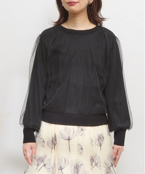 「natural couture」 長袖ニット FREE アイボリー レディース_画像2