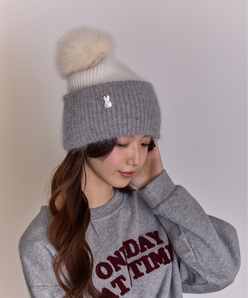 inverni フォックスファー ポンポンニット帽 ニット帽 ファー ポンポン[品番：JCSW0000570]｜JOCOSA（ジョコサ
