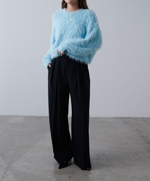 「Lui's」 長袖ニット X-SMALL ブラック メンズ_画像4