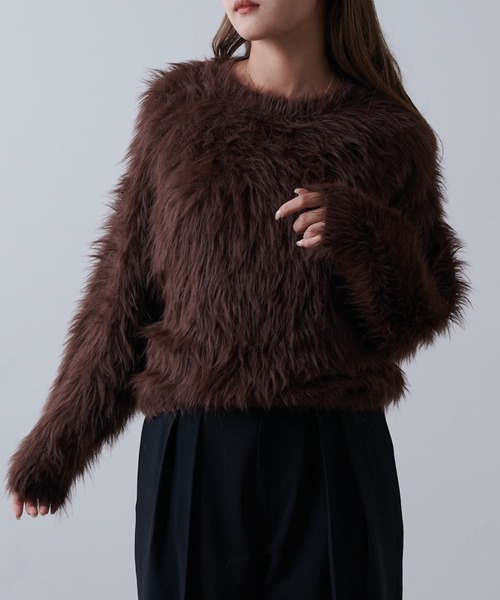 「Lui's」 長袖ニット X-SMALL ブラック メンズ_画像7