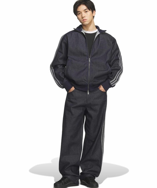 adidas（アディダス） ジーンズ adidas DENIM FIREBIRD TRACK PANTS