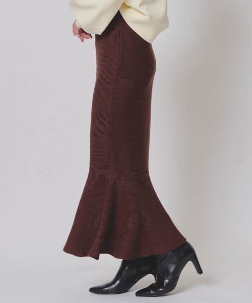 「AND COUTURE」 ニットスカート MEDIUM ピンク レディース_画像2