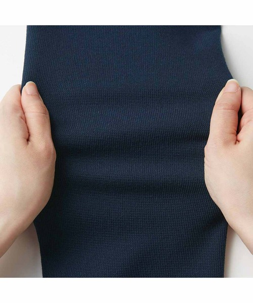 「Live in comfort」 ノーカラージャケット - ブラック レディース_画像3