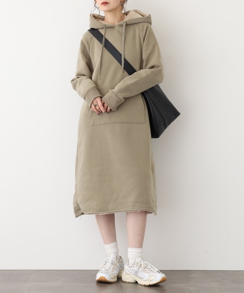 atONE（アットワン） ワンピース 裏ボアパーカーワンピース : ZOZOTOWN