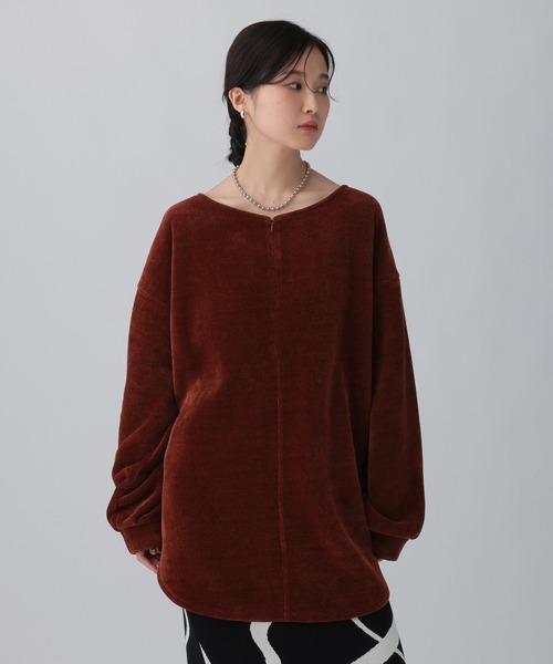 LEPSIM（レプシィム） tシャツ ZIPモールラウンドチュニック 613879