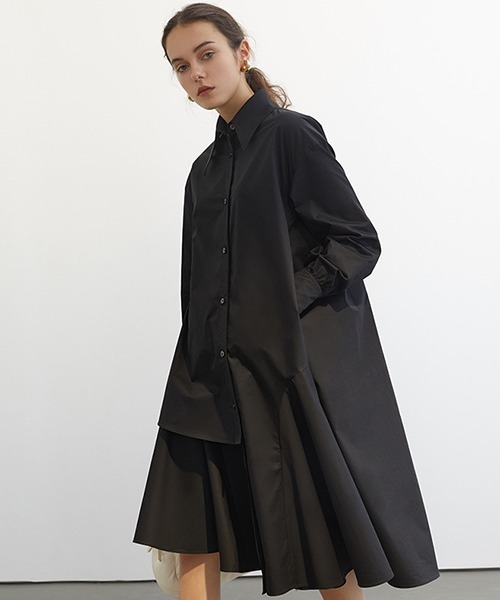 Fano Studios」 シャツワンピース M ブラック レディース : ZOZOTOWN