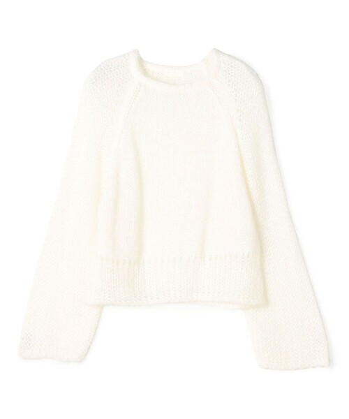 19AW オフホワイト OFF WHITE モヘヤ ロング セーター 42●７※ Ballsey（ボールジィ） ニット セーター モヘヤシルクファー ロング