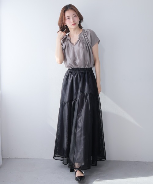 「LADYMADE」 ノースリーブブラウス FREE モカ レディース_画像8