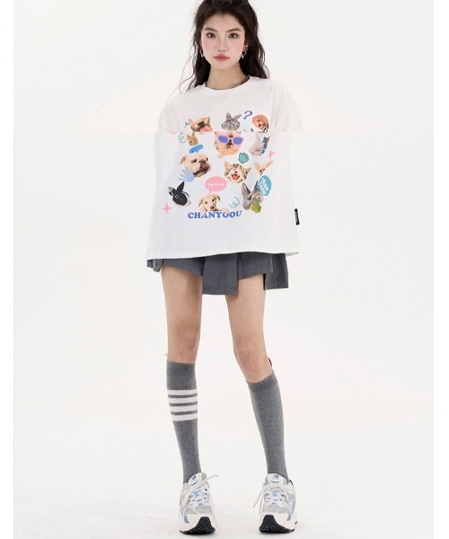 「.KOM」 半袖Tシャツ FREE ホワイト メンズ_画像8